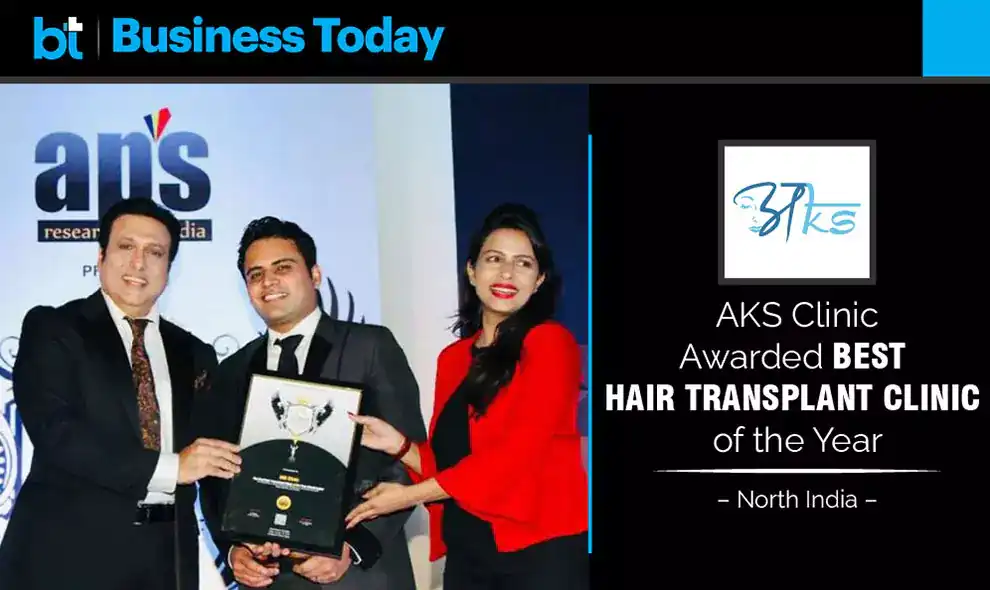 AKS Clinic Awarded Best Hair Transplant Clinic of the Year, India